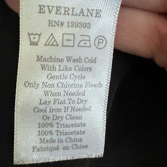 Everlane Black Wrap Dress - Picture 4 of 6